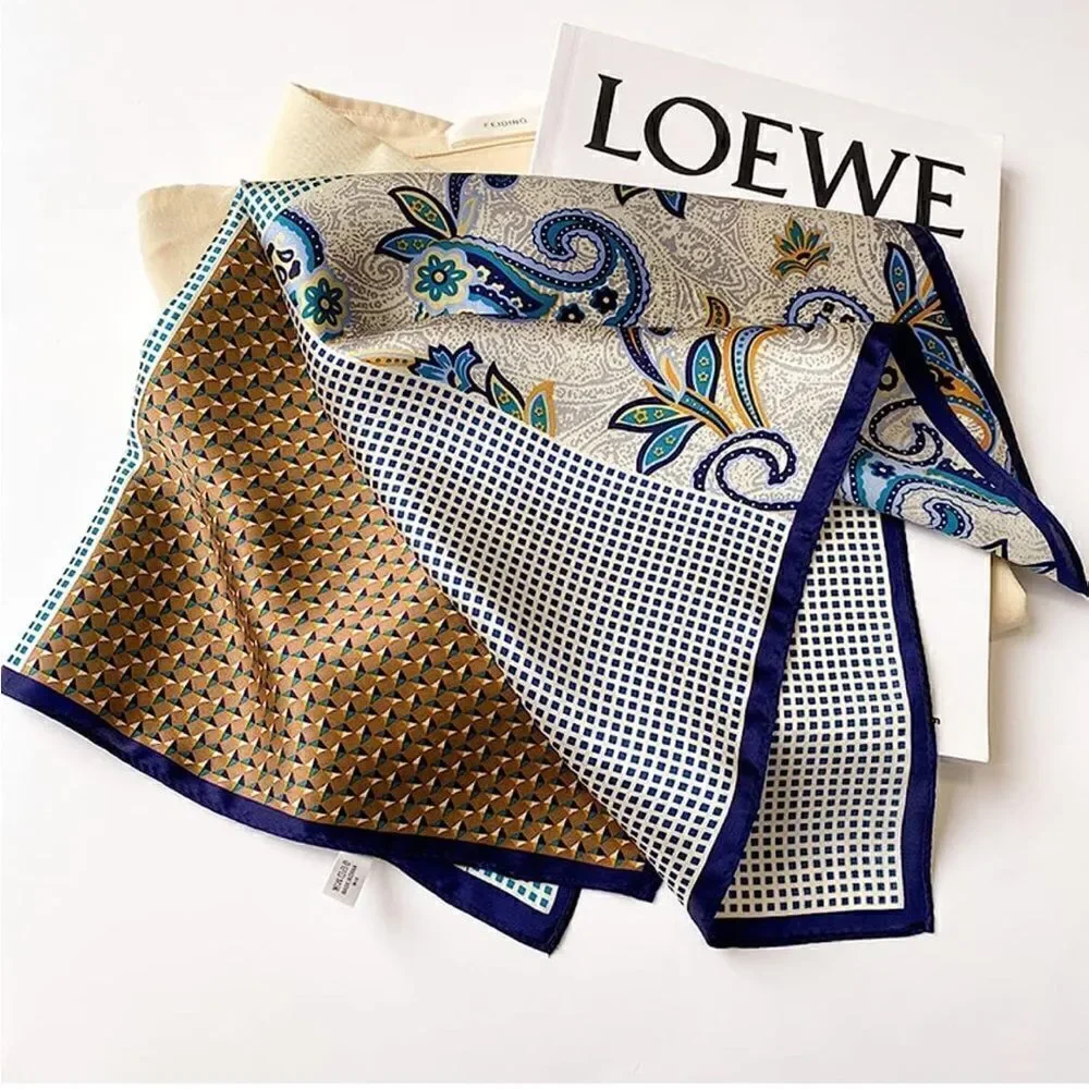Four corners Silk Scarf